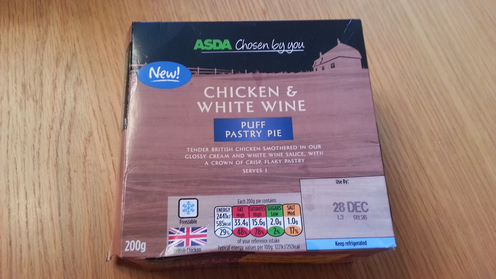 Jacks Tasty Pie Reviews! ASDA Chicken and White Wine Pie
