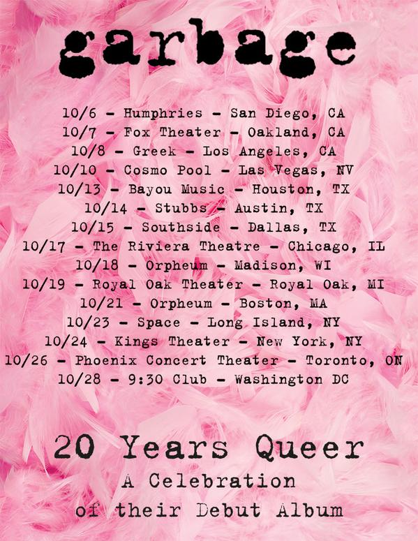 Garbage brings '20 Years Queer' tour to Detroit hang the dj