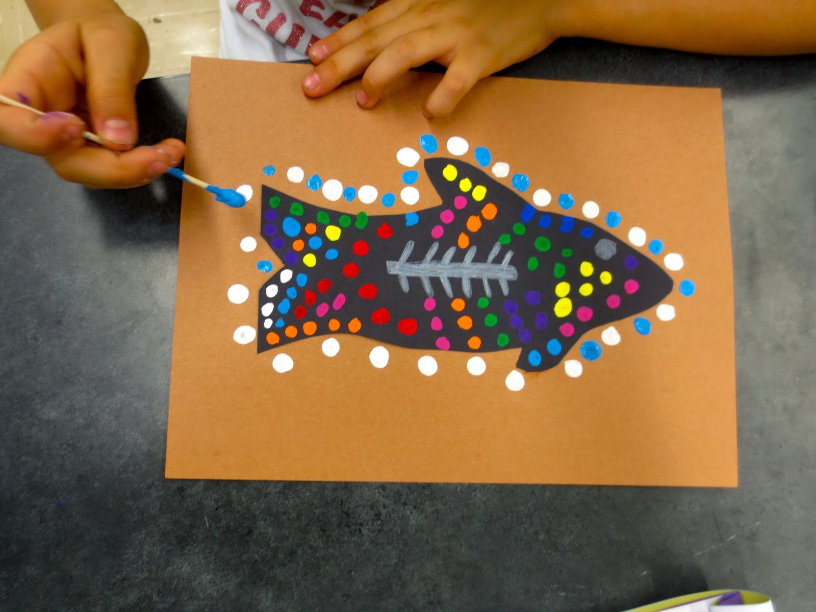 Zilker Elementary Art Class: 4th Grade Aboriginal Dot Paintings