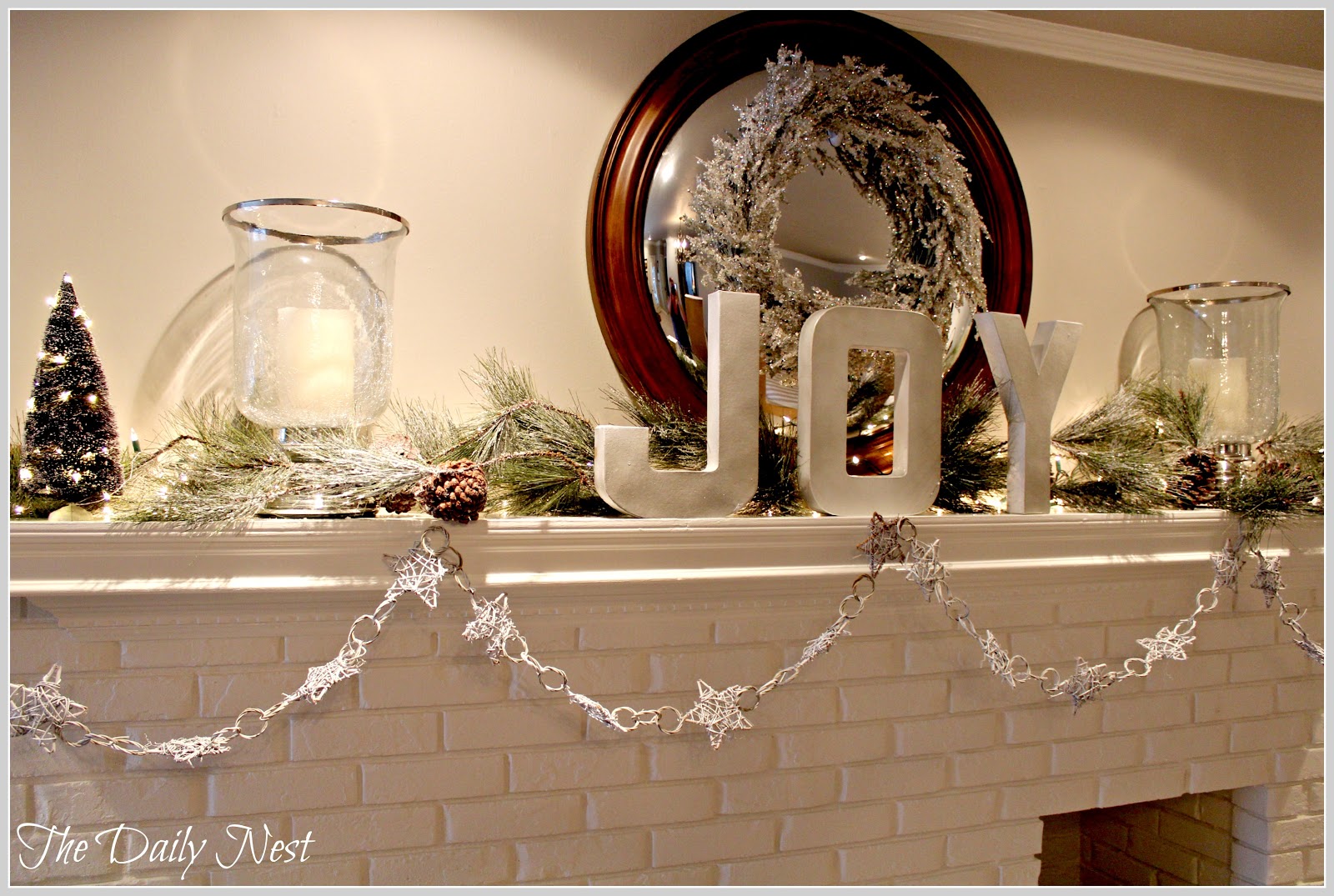 Christmas Bedroom Mantel