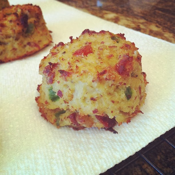 Just Jessie B Cauliflower Biscuits with Bacon & Jalapeño {Paleo}