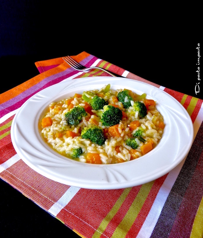 Di pasta impasta Risotto con zucca e broccoli