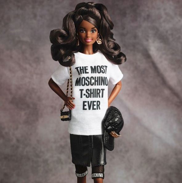 kylie Jenner Show off Her First Moschino Barbie Doll.