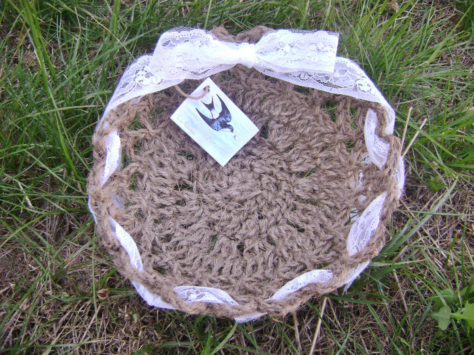 DK's Craft Café Jute Twine Crochet Basket