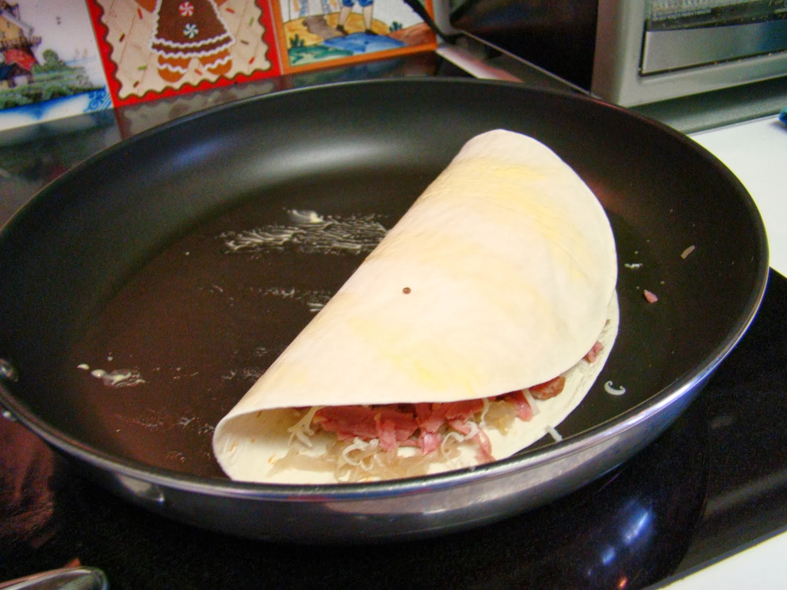 Dinner with the Grobmyers Corned Beef and Cabbage Quesadillas