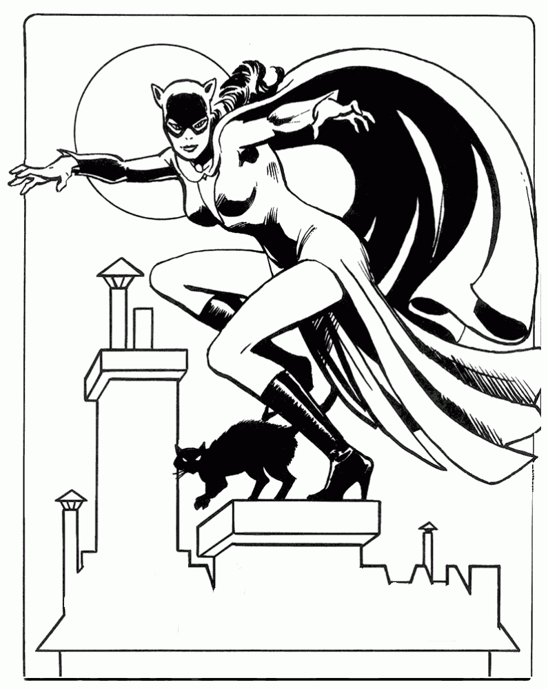 Catwoman coloring pictures for kids ~ Coloring Pictures