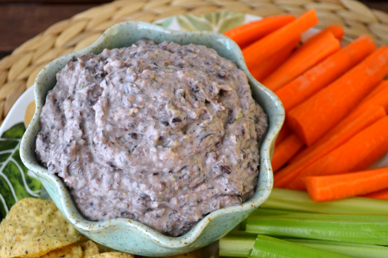 K&K Test Kitchen Roasted Jalapeno Black Bean Dip