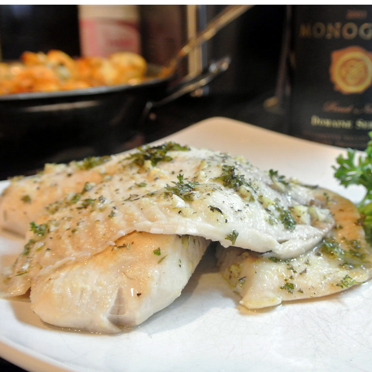 Mom, What's For Dinner? Broiled Tilapia with Garlic