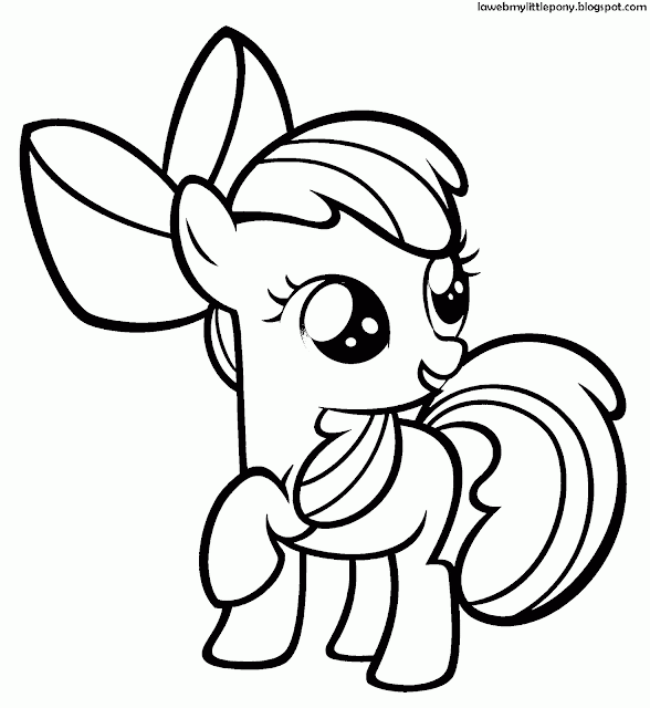 My Little Pony: Dibujos para colorear de Apple Bloom de My Little Pony