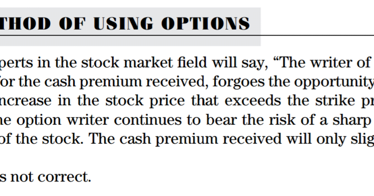 Income generator trading strategy