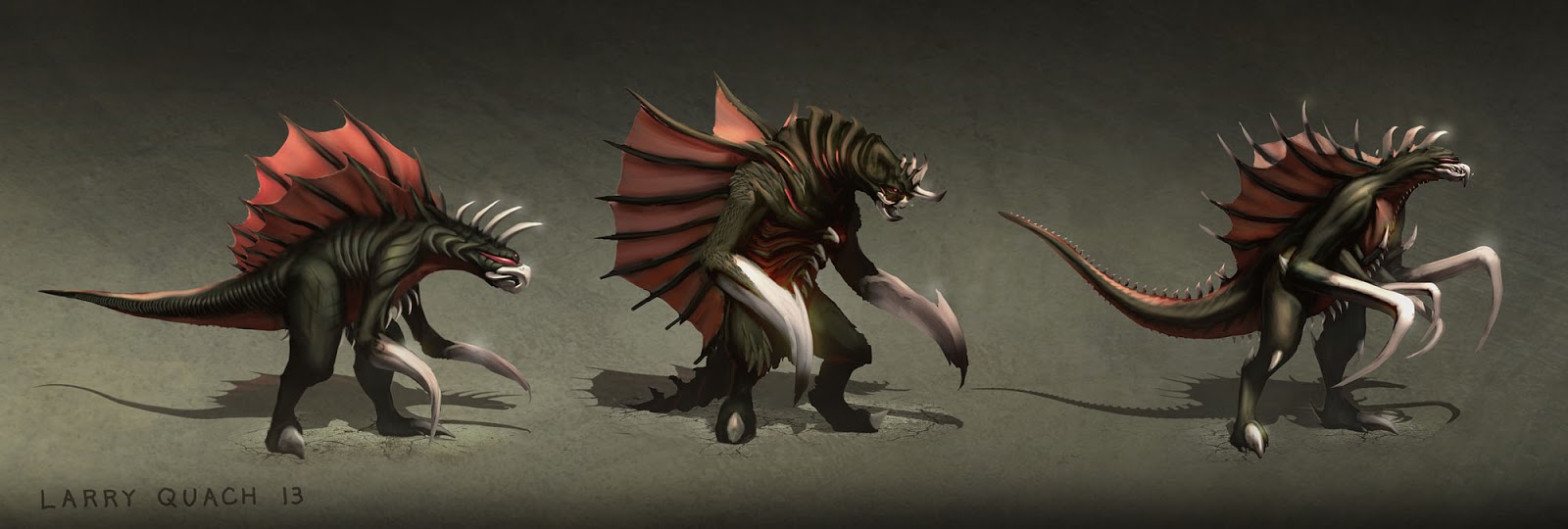Larry T Quach's Art Blog: Gigan Redesign