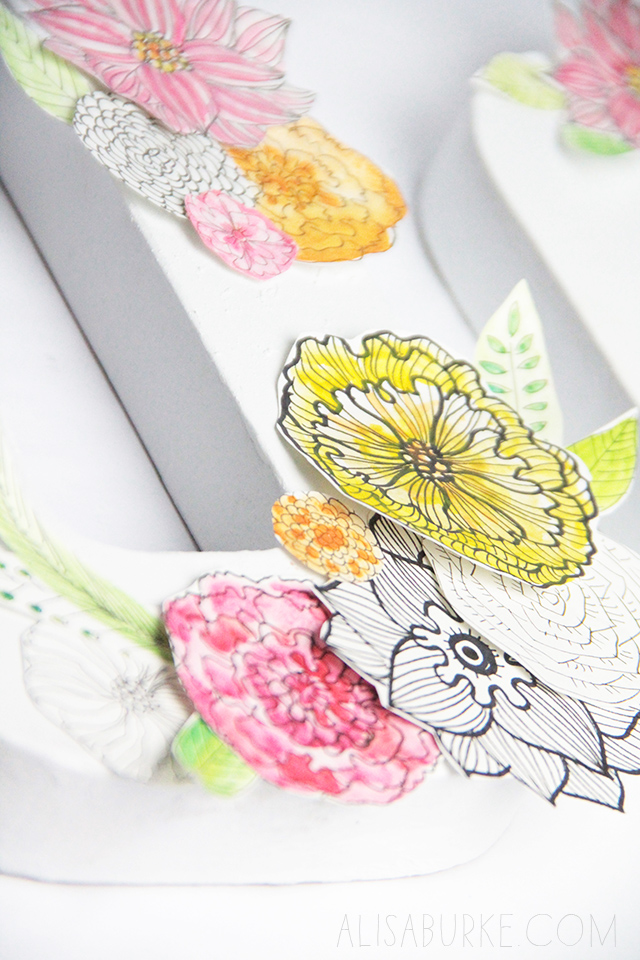 alisaburke paper flower letters