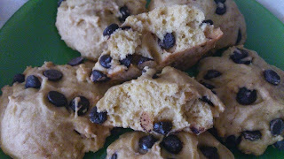 Galletas De Calabaza Con Gotas De Chocolate
