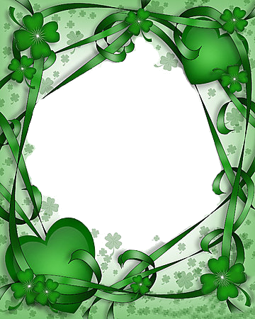 KOKŠOZA - digiscrapbook: SVATÝ PATRIK RÁMEČKY - SAINT PATRICK FRAME