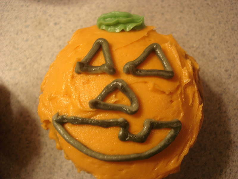 A Kitchen In Brooklyn Sasha's Kitchen Chocolate Cinnamon Jack O'Lantern Cupcakes with Maple