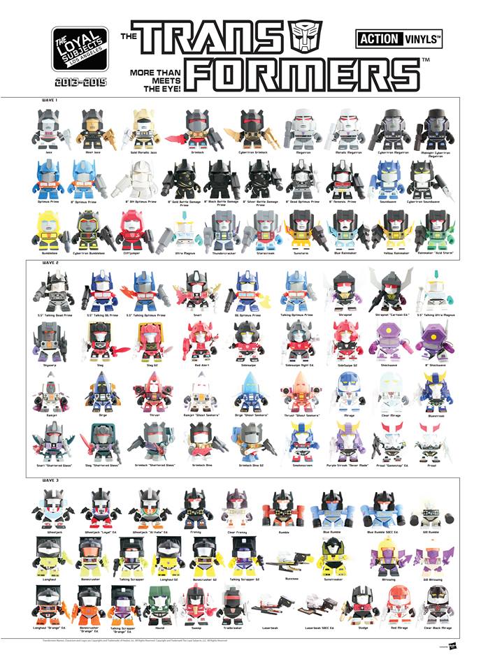 The Blot Says... SDCC 15 Exclusive Transformers Action Vinyls Mini