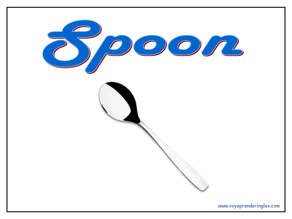 FLASHCARDS EATING UTENSILS Learning English / Aprende Inglés