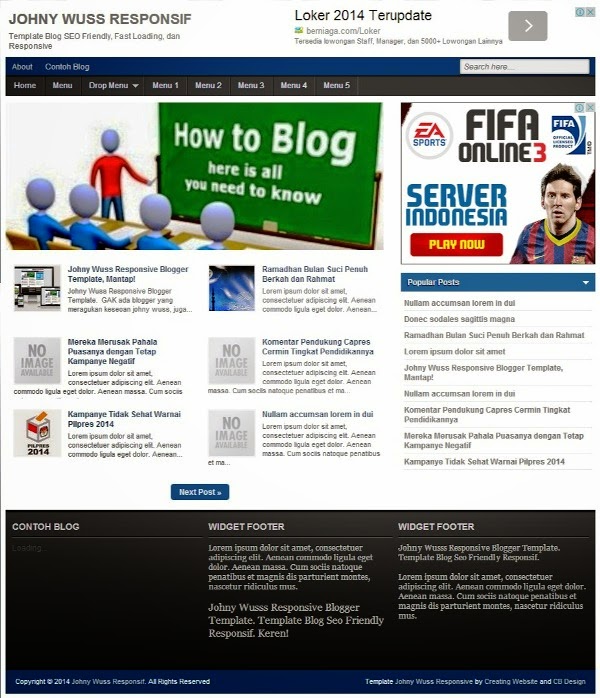 johny wuss responsive blogger template johny wuss responsive blogger template