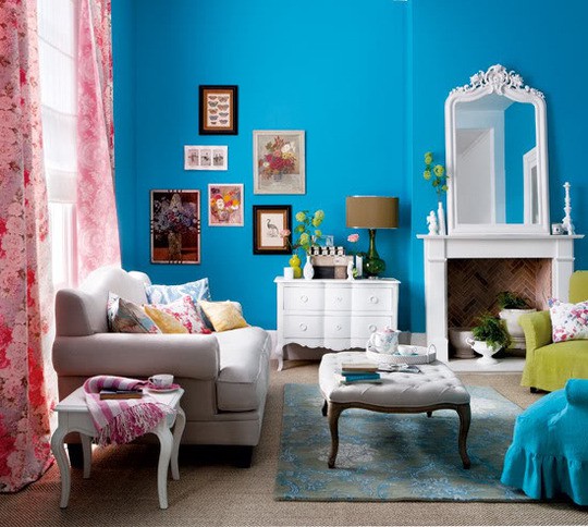 Hermosos diseños de salas decoradas con turquesa | Ideas para decorar
