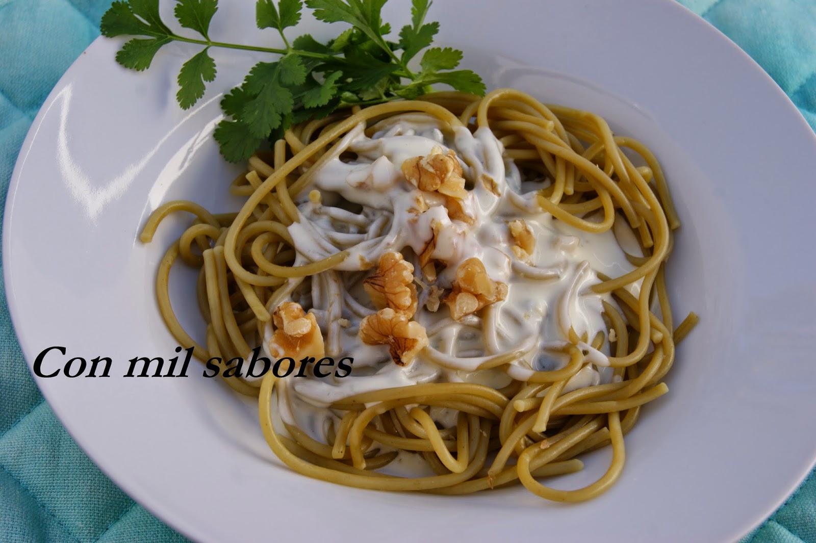 Pasta Con Roquefort Y Nueces
