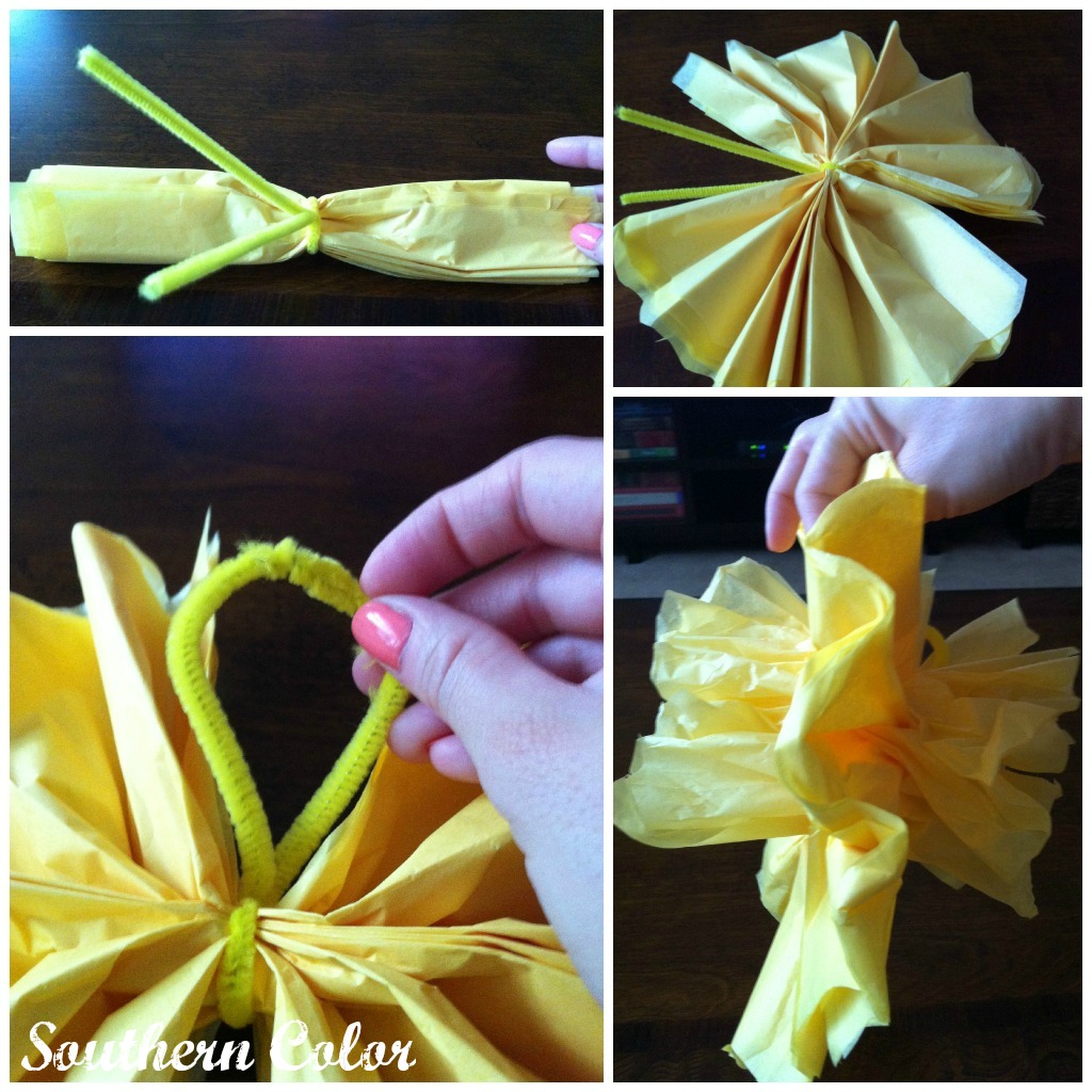 Southern Color DIY Tissue Paper Fiesta Flowers