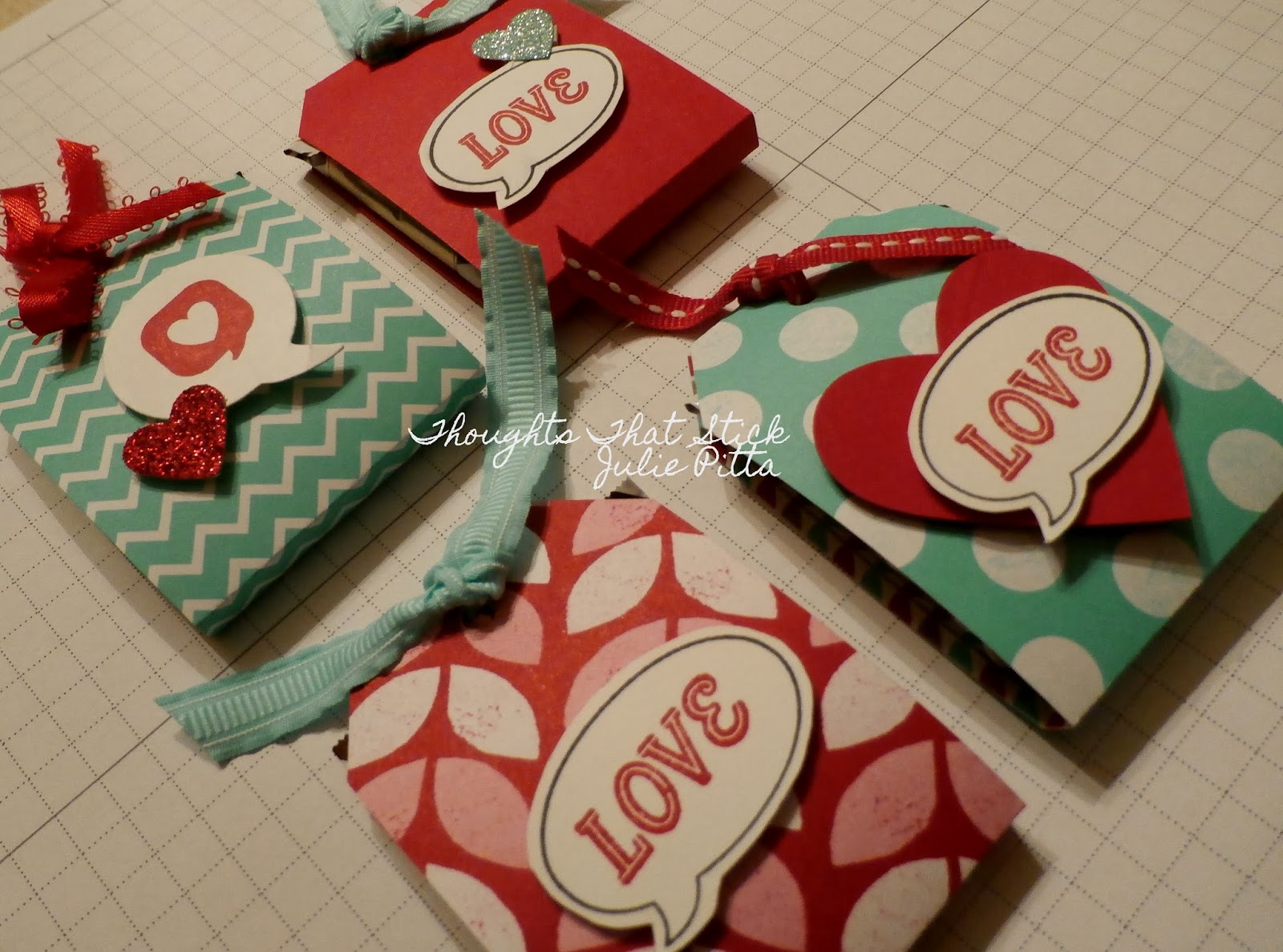 Thoughts that Stick: Valentine Tag Punch Treat holders