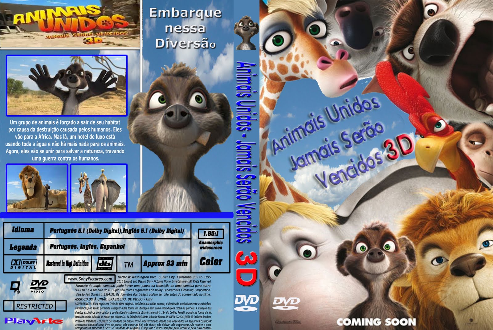 Animais Unidos - Jamais Serão Vencidos (Blu Ray )
