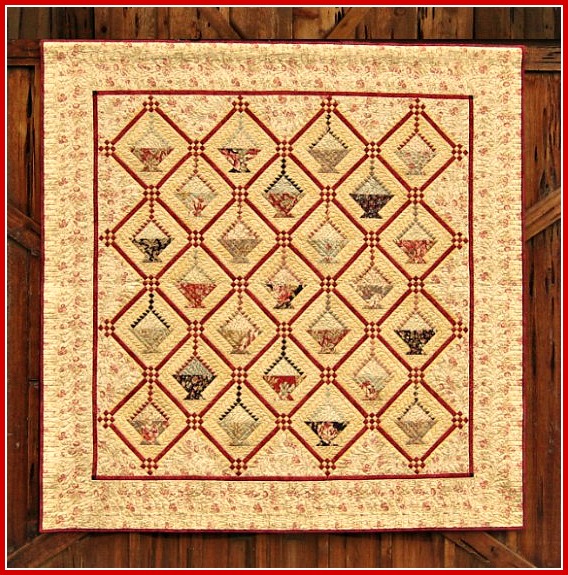 T. in the Burg Hanging Basket Quilt Still on a Roll