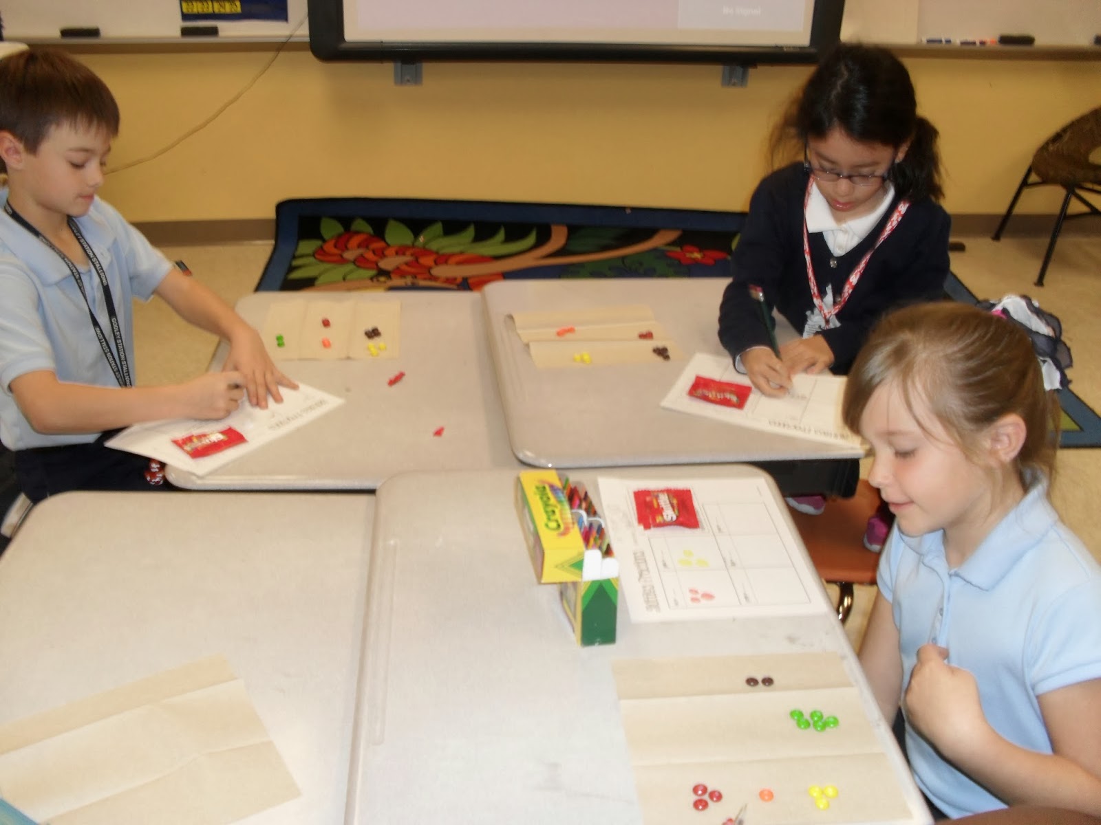 Fractions With Skittles ~ The Land of 2nd Grade