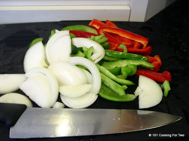 prep the serving veggies Chicken Carnitas AKA Carnitas de Pollo  from 101 Cooking For Two