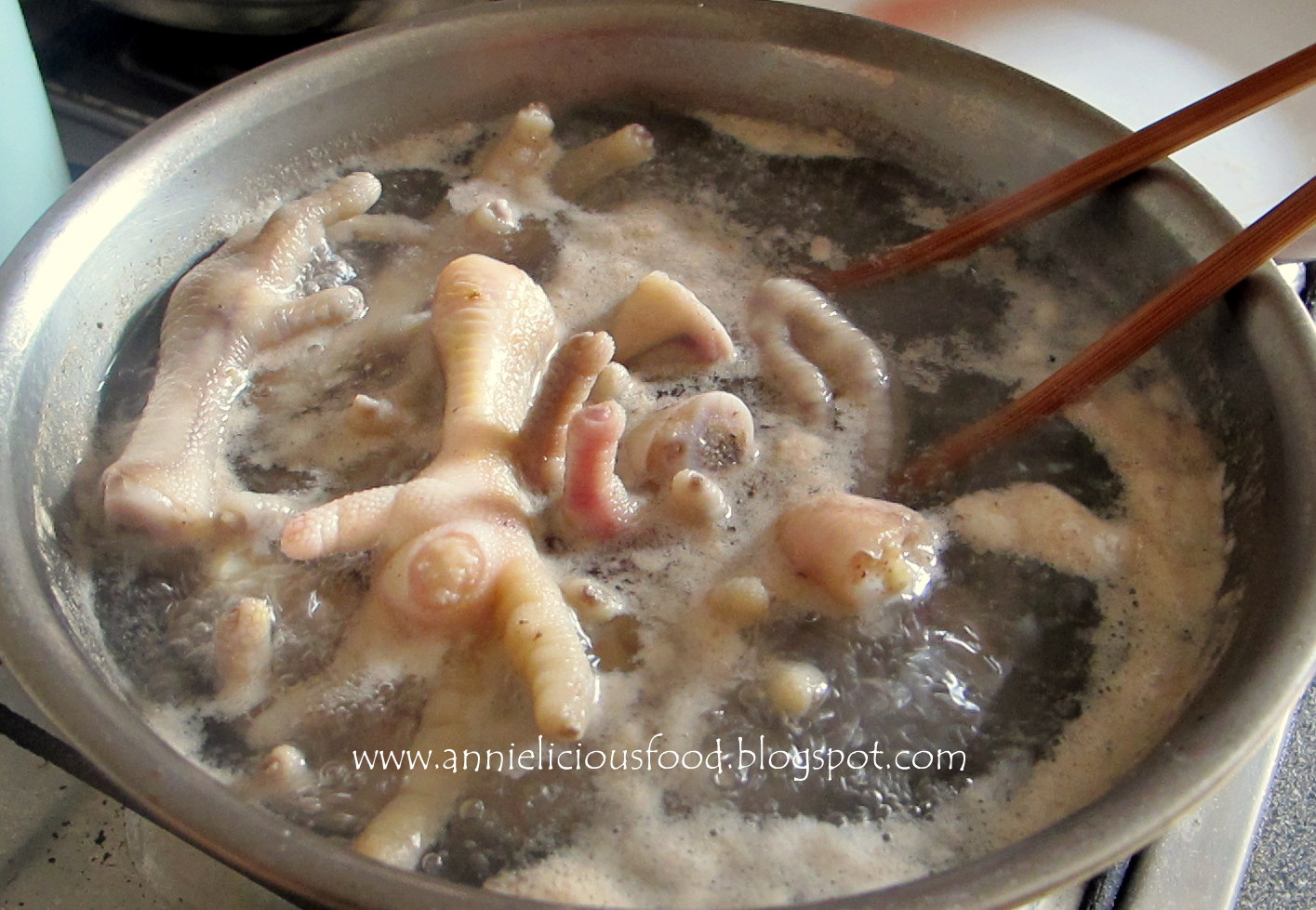 Annielicious Food Chicken Feet Peanut Soup (花生鸡脚汤)