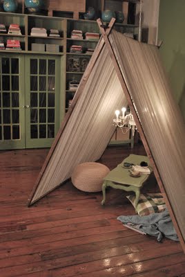 a frame indoor tent