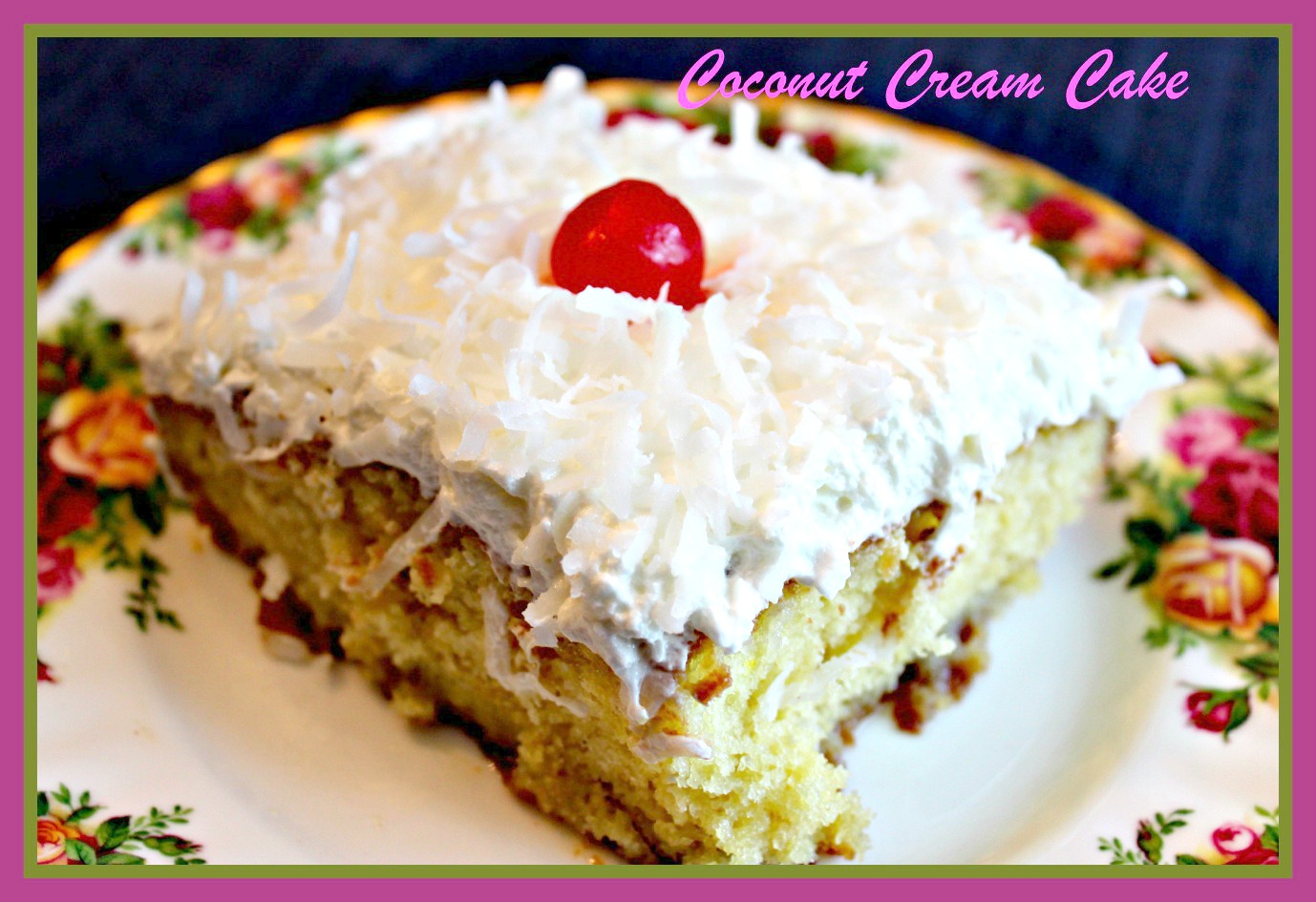 Sweet Tea and Cornbread Coconut Cream Cake!