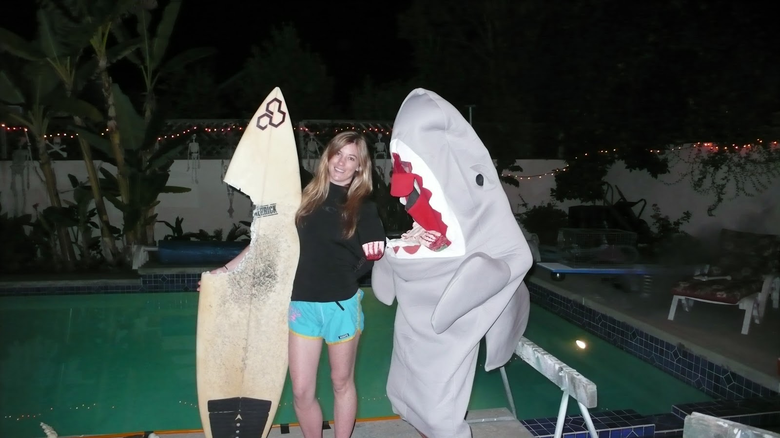 Homemade Halloween costumes Bethany Hamilton costume, shark costume