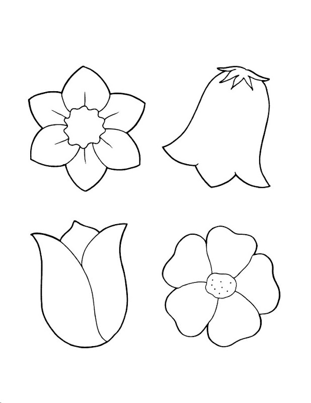 Spring Flower Coloring Pages title=
