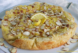 Lemon Curd Almond Torte