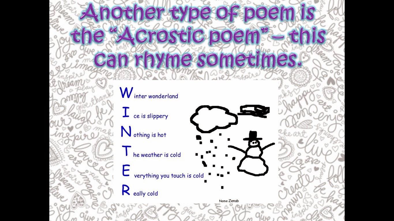 easiest type of poem