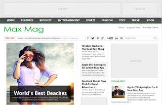 Max mag Blogger template