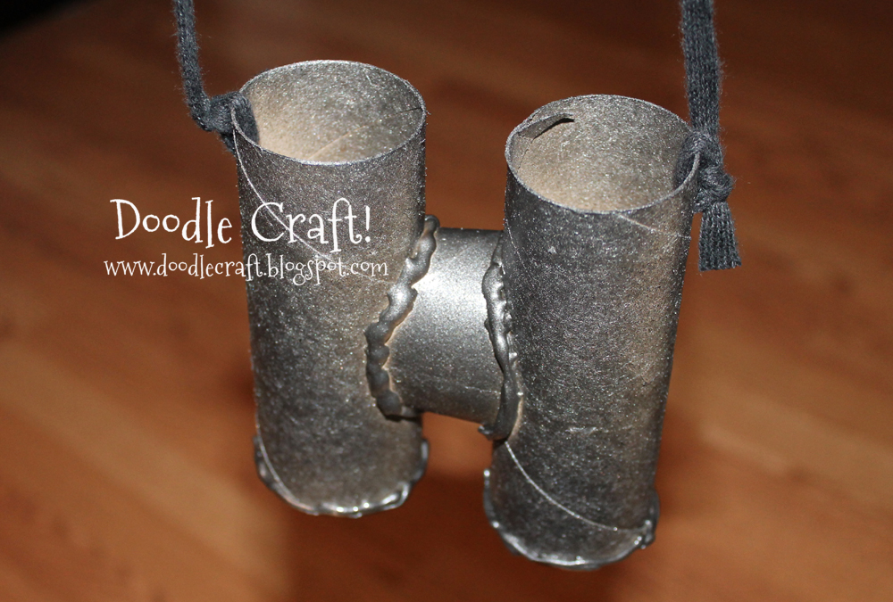 Doodlecraft Spy Gear Binoculars! Little Boy Crafts!