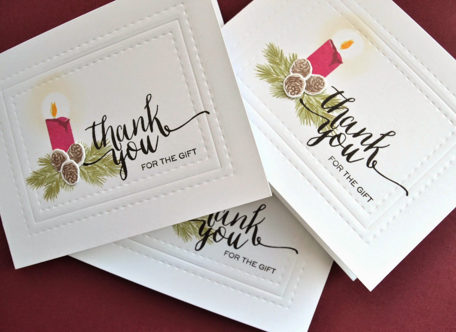 Stamp Away With Me Holiday Thank You Cards