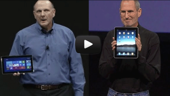 Comparando los keynotes del Surface vs el Keynote del iPad