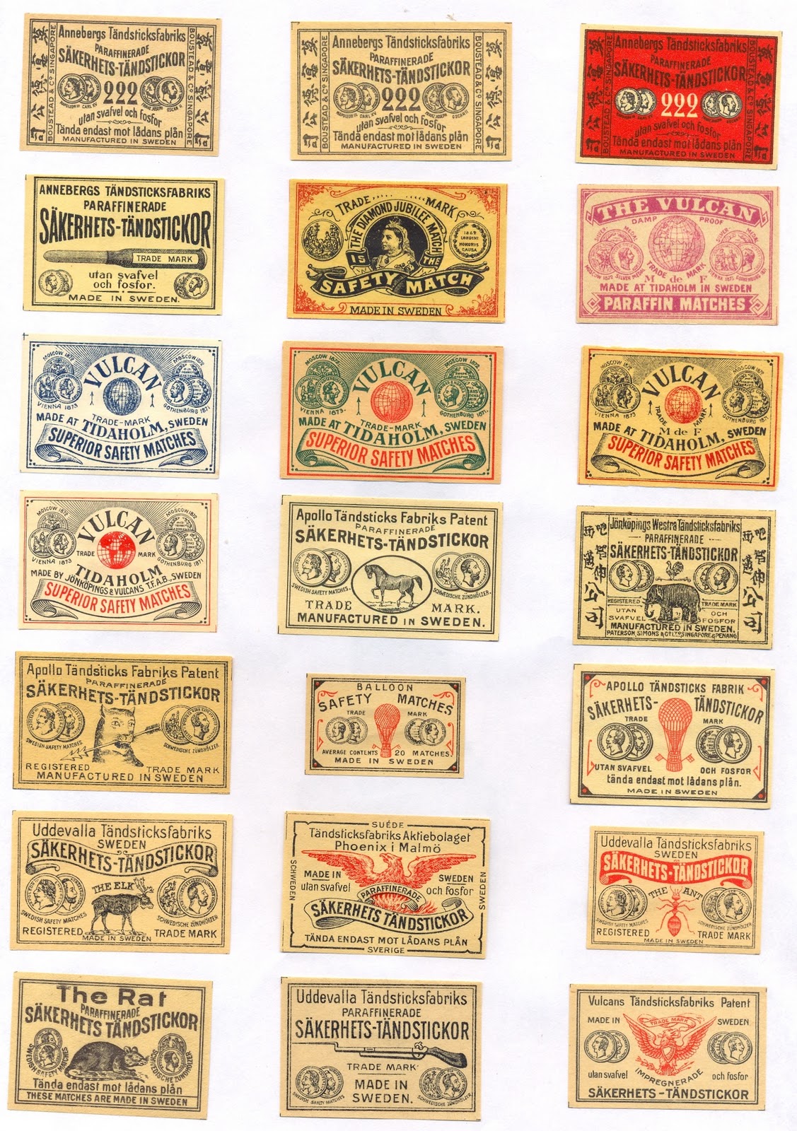 The World Of Matchboxes, Matchbooks & Matchbox Labels My Collection Sweden