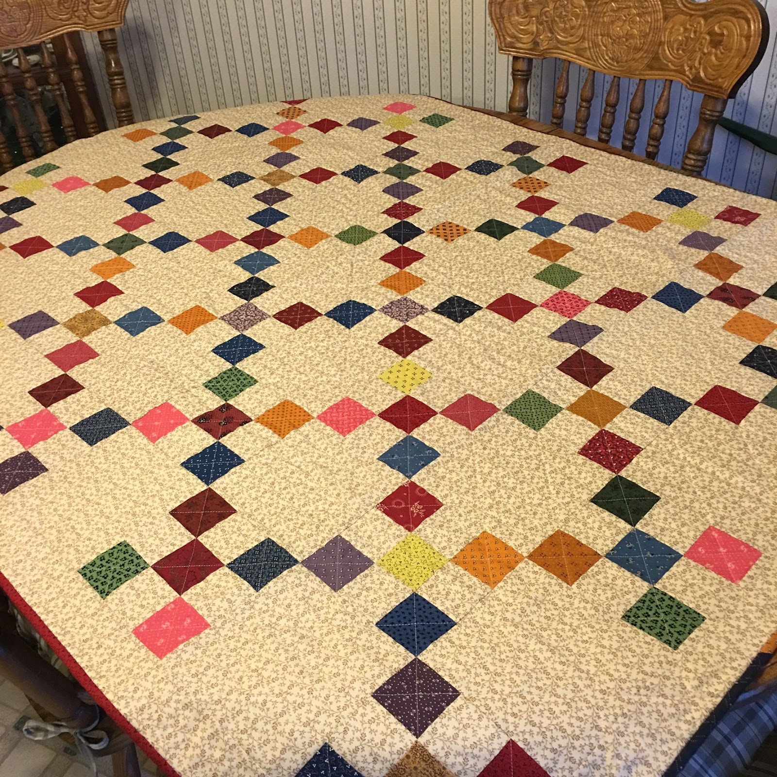 It s Daffycat: A mini Irish Chain Quilt