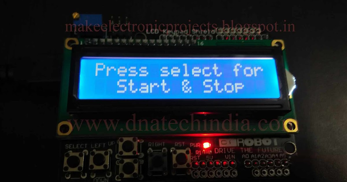 arduino stopwatch timer arduino stopwatch timer