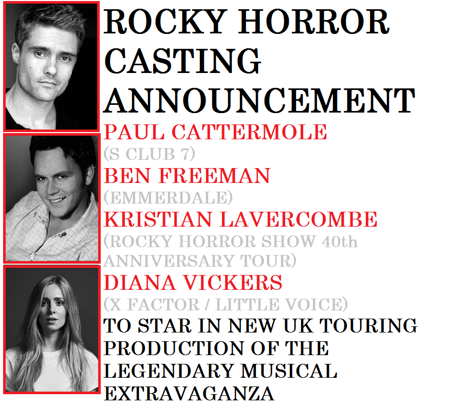 Rocky Horror 2015 Tour Cast