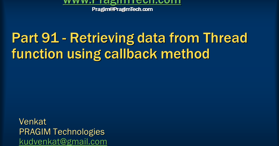 Sql server, and c video tutorial Part 91 Retrieving data from
