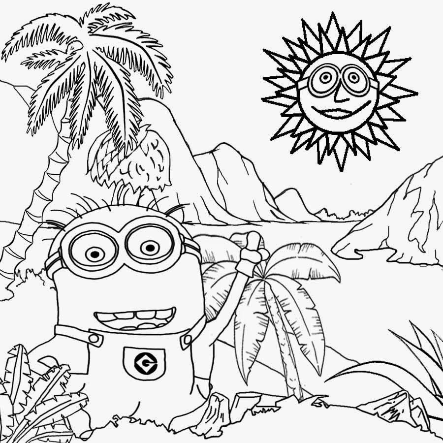 Free Coloring Pages Printable Pictures To Color Kids Drawing ideas: Kids  Costume Minion Coloring Pages Banana Drawing Free Activities.