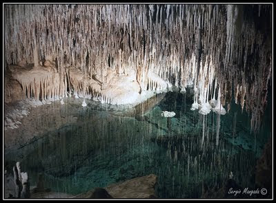 Foto de las Cuevas del Drach en Mallorca en viaje de Vacaciones. Die Drachenhohlen, Drach coves