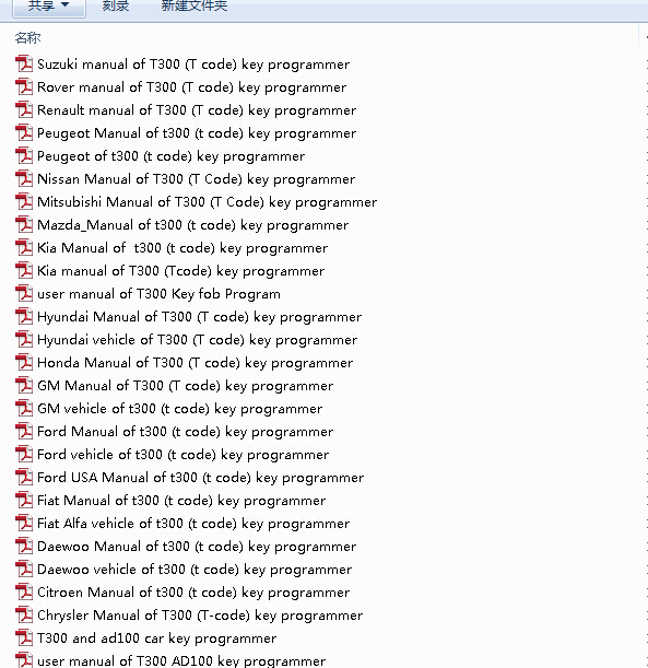 China Original Universal Programmer User Help Document Of T300 T