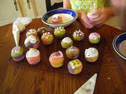 Rainbow muffins!
